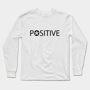 Positive being positive topography design Long Sleeve T-Shirt